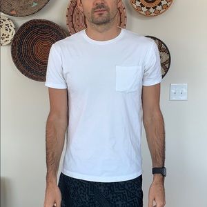 Urban Outfitters Men’s White Pocket T-shirt Large
